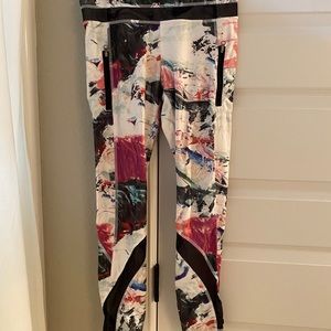 Cropped multi color lulu leggings